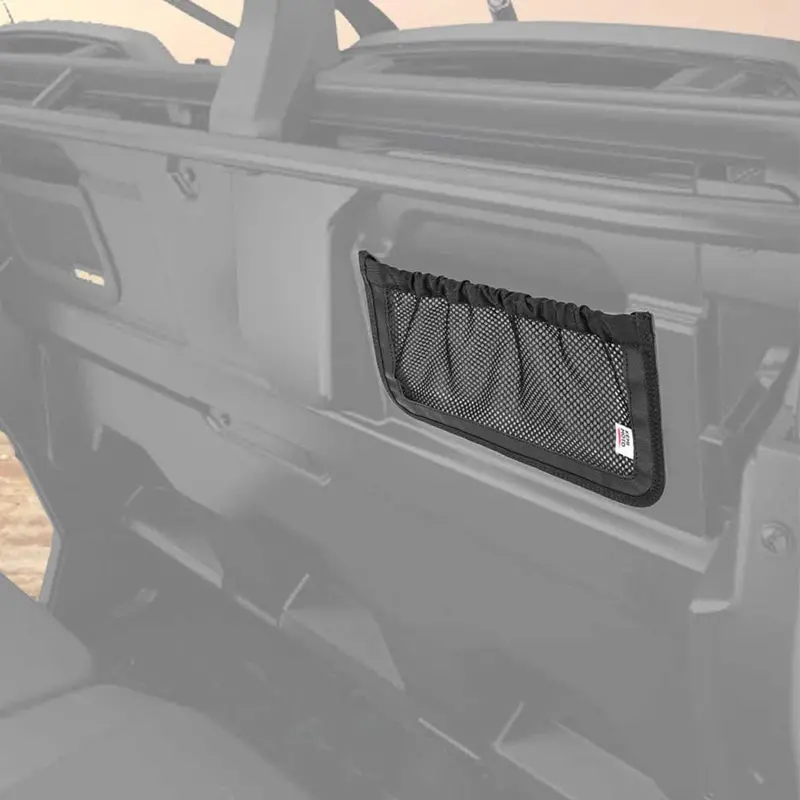 Kemimoto Can-Am Defender Max Utv Backrest Rear Storage Nets 1