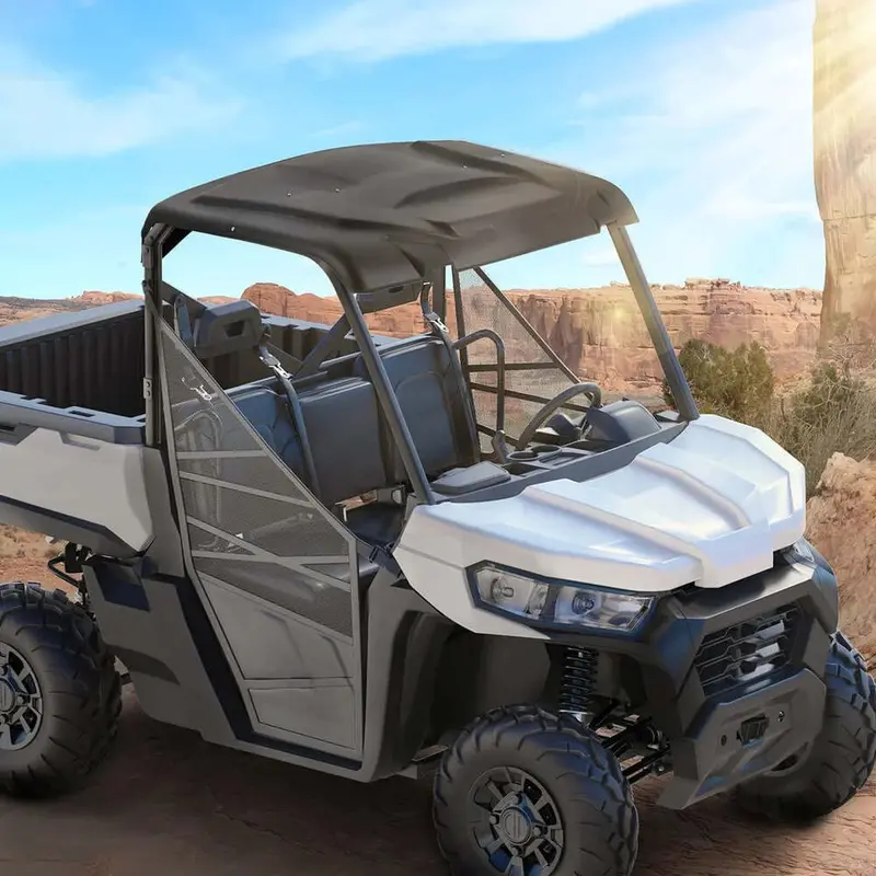 Kemimoto Can-Am Defender Rear Windshield & Hard Roof Top Plastic 2