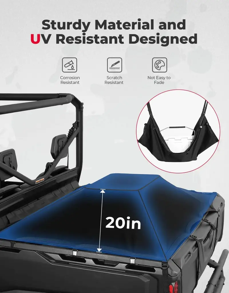 Kemimoto Can-Am Defender Stretchable Cargo Bed Net 2