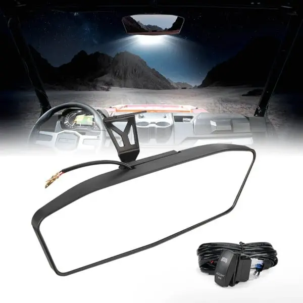Kemimoto Can-Am Maverick Trail/ Sport/ Max/ Commander Led Center Rear Mirrors With Light 1