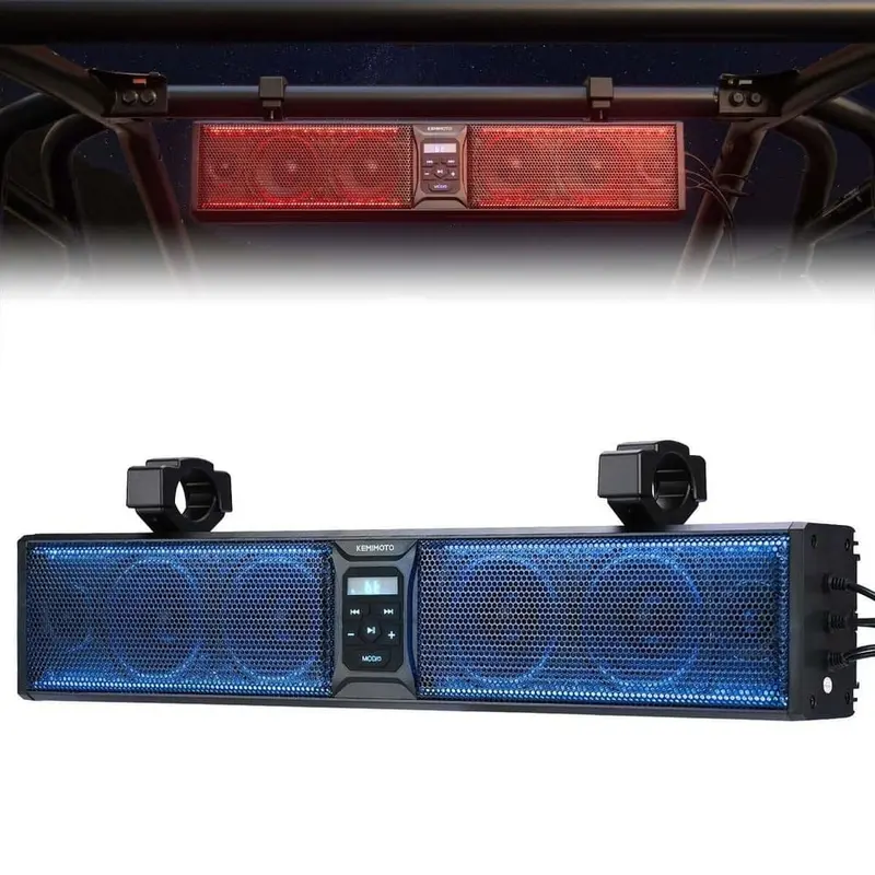 Kemimoto Can-Am Maverick X3 6 Speaker 26" Rgb Bluetooth Sound Bar 1