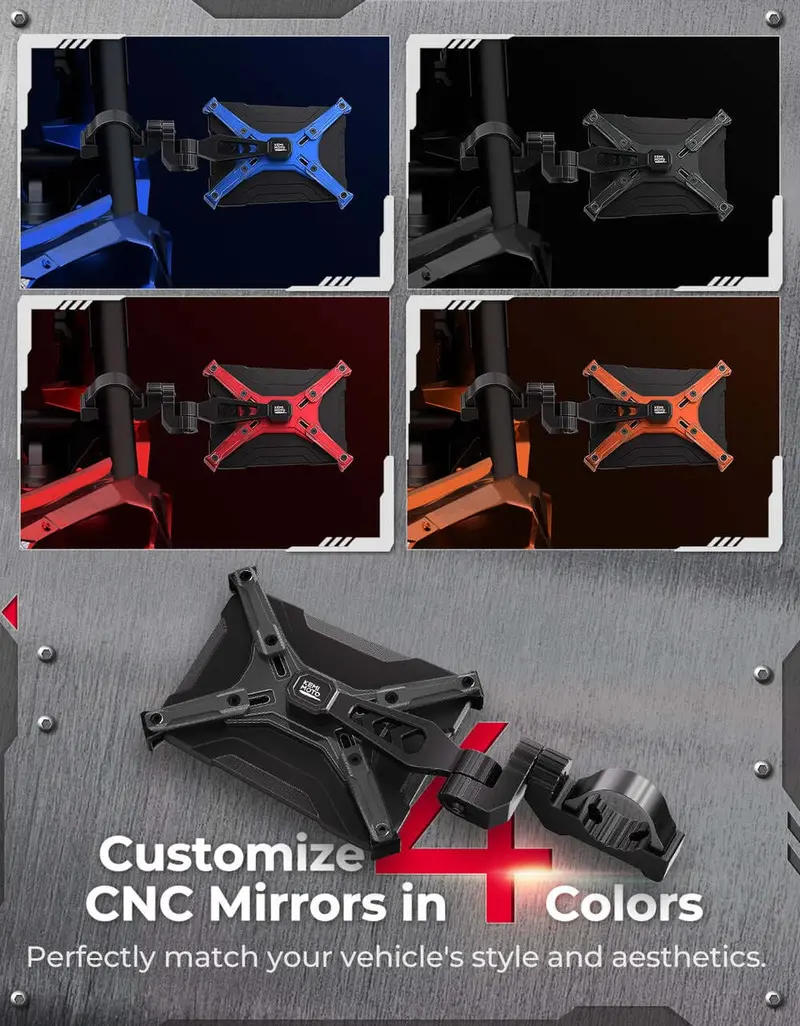 Kemimoto Can-Am Maverick X3 Aluminum Cnc Utv X Mirror - Pair 2