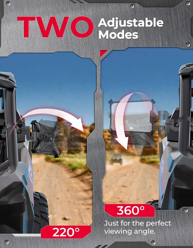 Kemimoto Can-Am Maverick X3 Aluminum Cnc Utv X Mirror - Pair 4