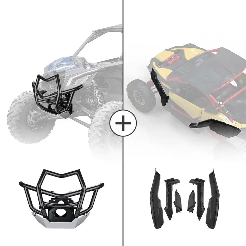 Kemimoto Can-Am Maverick X3 Front Bumpers & Mud Fender Flares 1