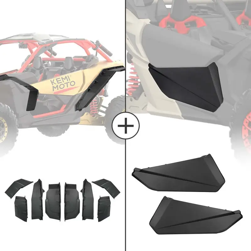 Kemimoto Can-Am Maverick X3 Front Lower Doors & Extended Fender Flares 1