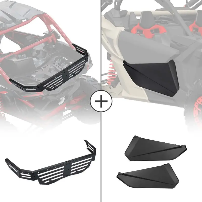 Kemimoto Can-Am Maverick X3 Front Lower Doors & Rear Cargo Tailgate 1