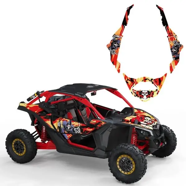 Kemimoto Can-Am Maverick X3 Grim Reaper Graphic Decal 1