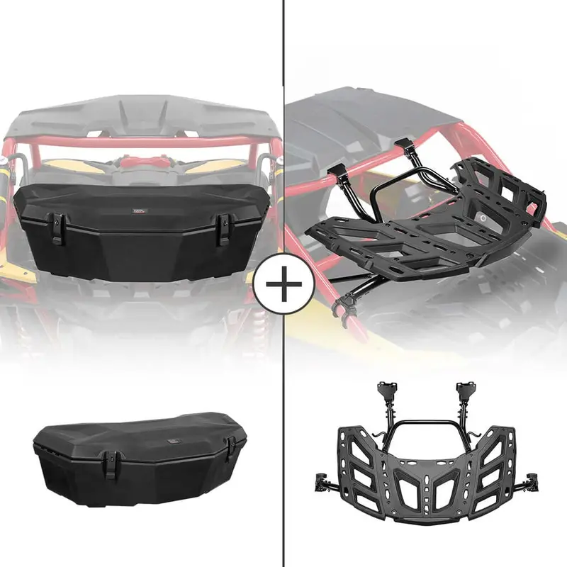 Kemimoto Can-Am Maverick X3 Linq Pivoting Rack & Rear Storage Box 1