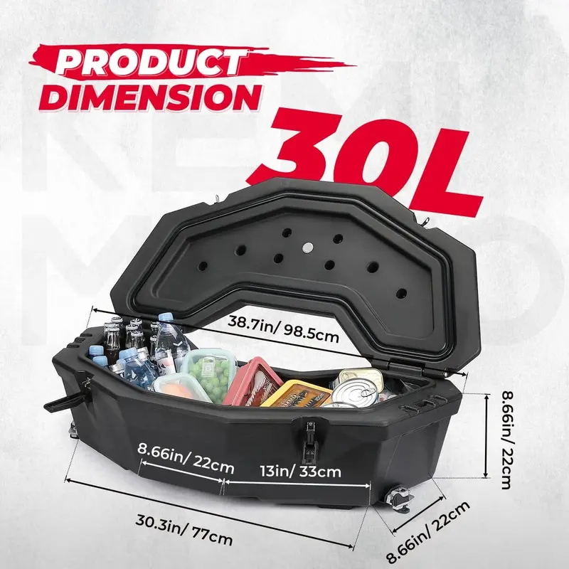 Kemimoto Can-Am Maverick X3 /Max 30L Rear Storage Box 2
