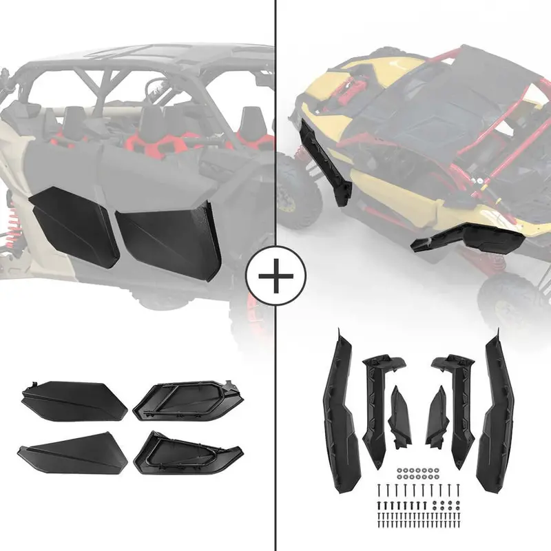 Kemimoto Can-Am Maverick X3 Max Door Panel & Mud Fender Flares 1