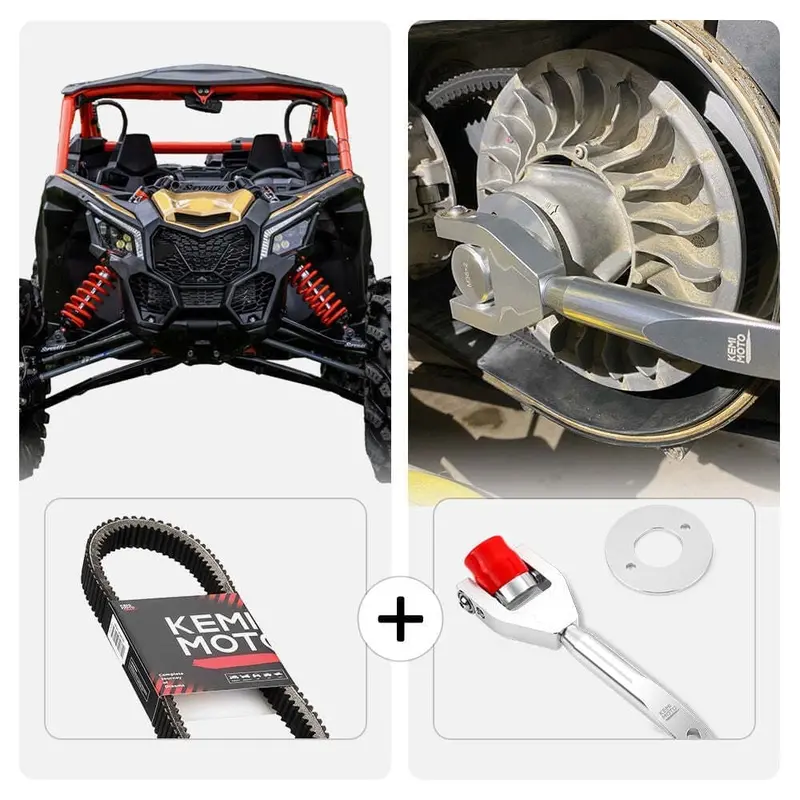 Kemimoto Can-Am Maverick X3 /Max Drive Belt & Belt Changing Tool Kit 1