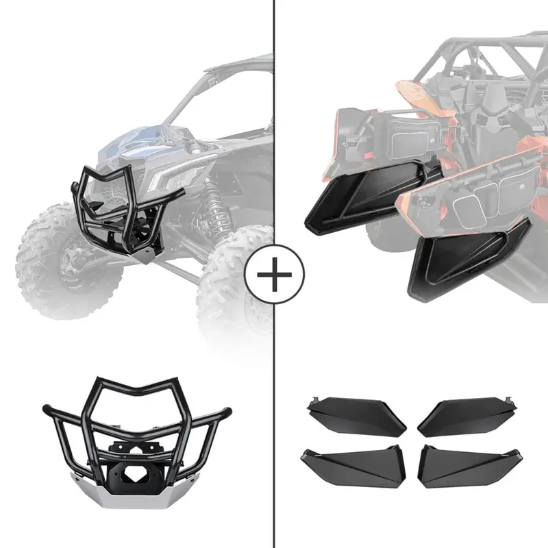Kemimoto Can-Am Maverick X3 Max Front Bumpers & Lower Door Inserts 1