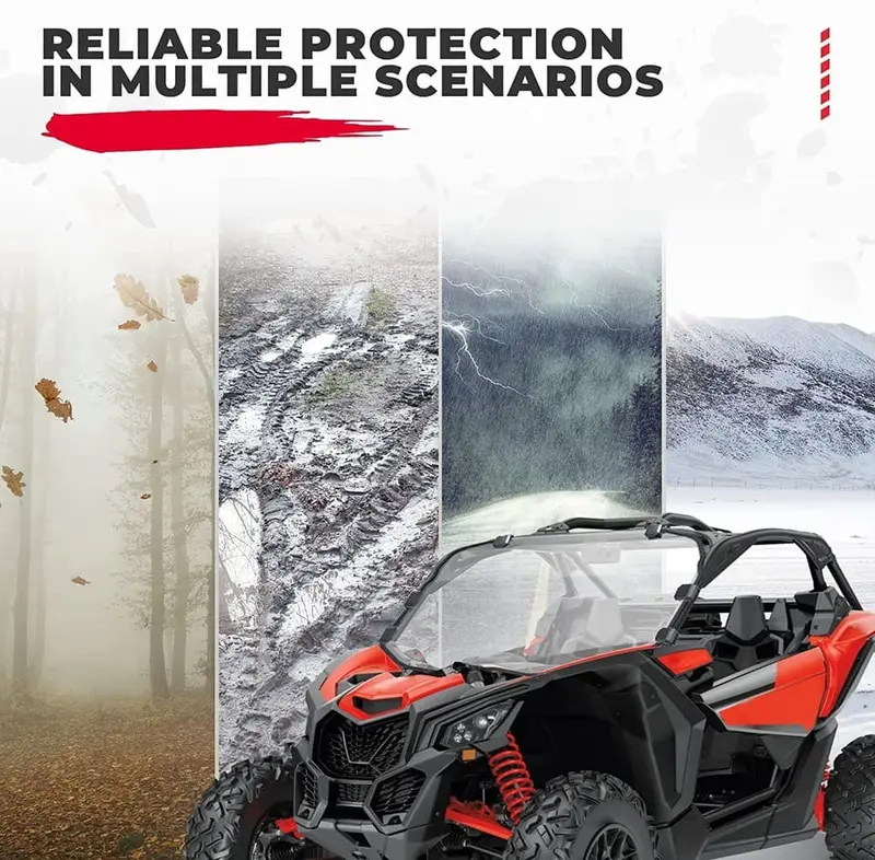 Kemimoto Can-Am Maverick X3/Max Full Windshield 2