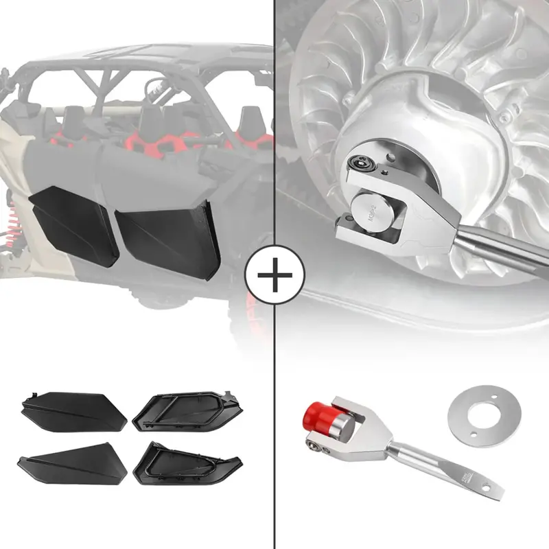 Kemimoto Can-Am Maverick X3 Max Lower Doors Panels & Belt Changing Tool Kit 1