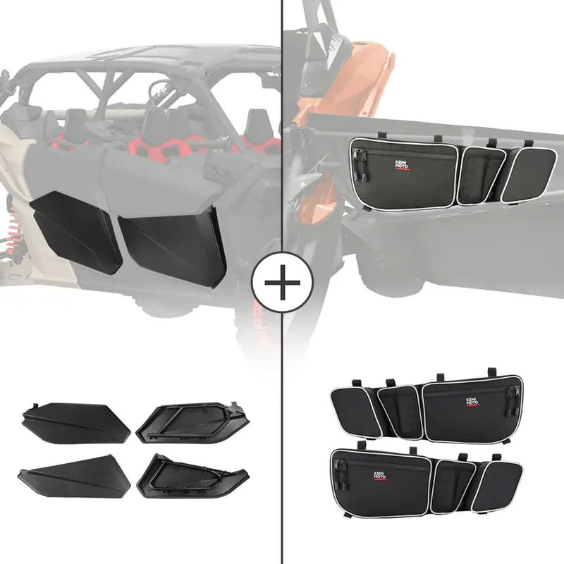 Kemimoto Can-Am Maverick X3 Max Lower Doors Panels & Door Strorage Bags 1
