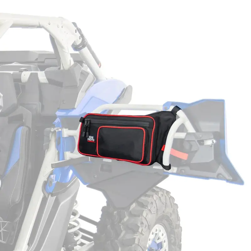 Kemimoto Can-Am Maverick X3 Max One Set Rear Upper Door Bags - Red 1