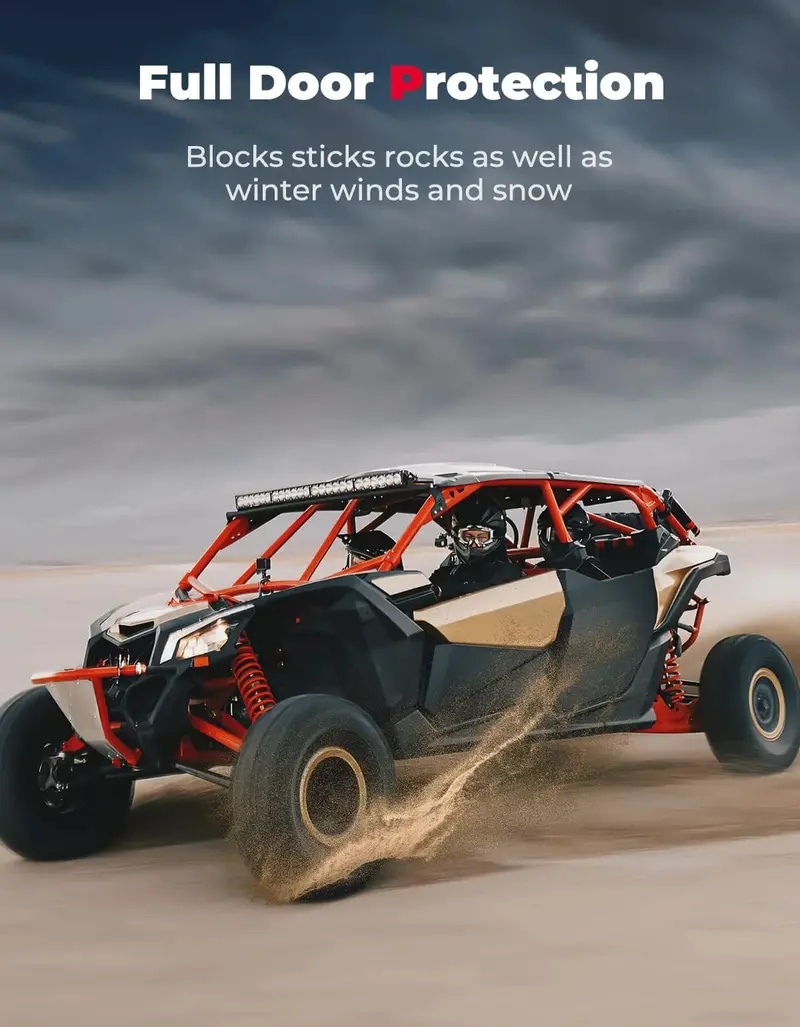 Kemimoto Can-Am Maverick X3 Max Rear Full Doors Aluminum 2
