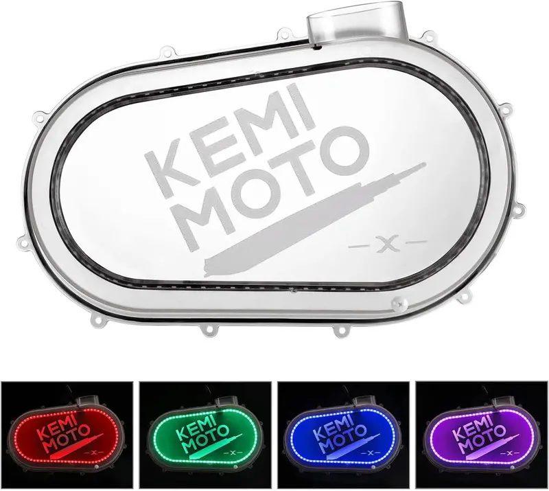 Kemimoto Can-Am Maverick X3/Max Rgb Led Strip Lights Outer Clutch Cover 1