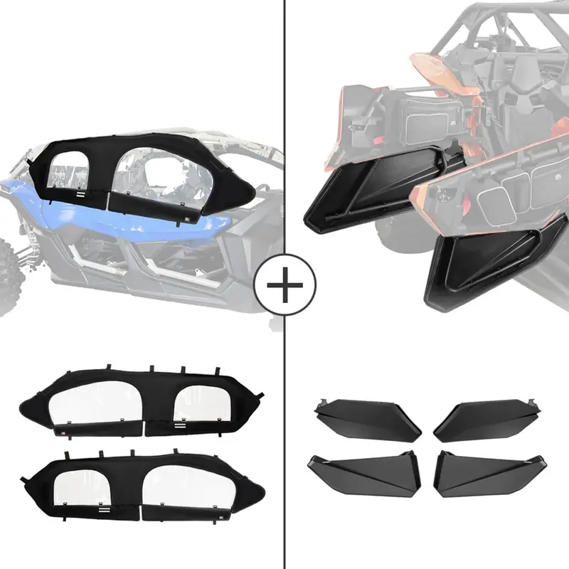 Kemimoto Can-Am Maverick X3 Max Soft Cab Enclosure & Lower Door Inserts 1
