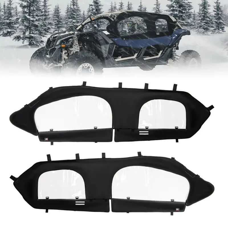 Kemimoto Can-Am Maverick X3 Max Soft Cab Enclosure Upper Doors 1