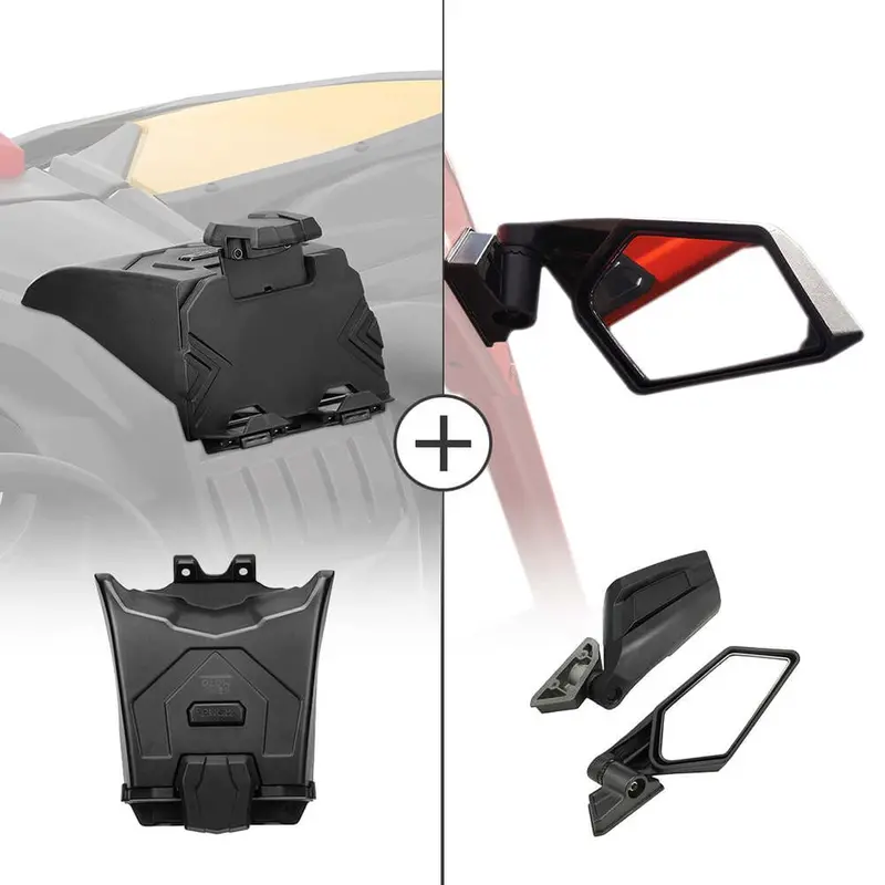 Kemimoto Can-Am Maverick X3/Max Tablet Holder & Side View Mirrors 1
