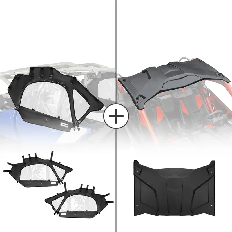 Kemimoto Can-Am Maverick X3 Soft Cab Enclosures & Hard Roof 1