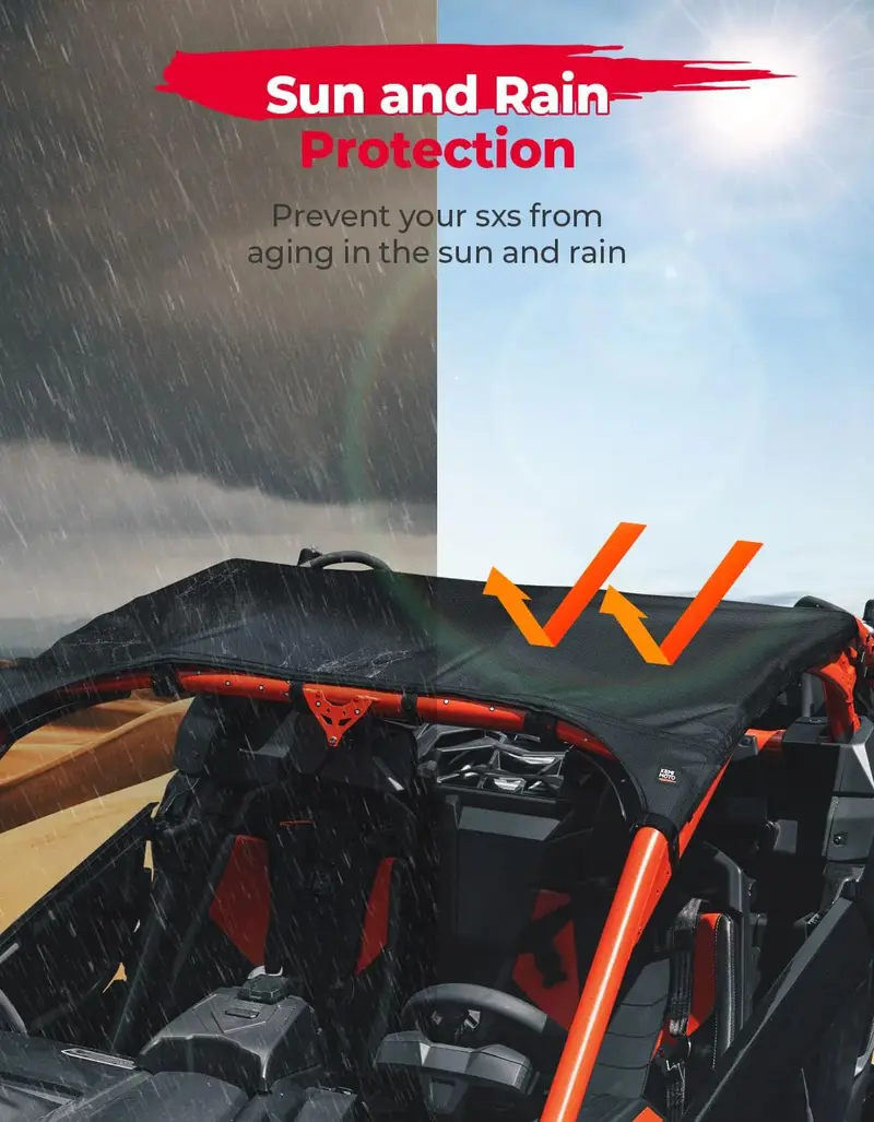 Kemimoto Can-Am Maverick X3 Soft Top Roof 2