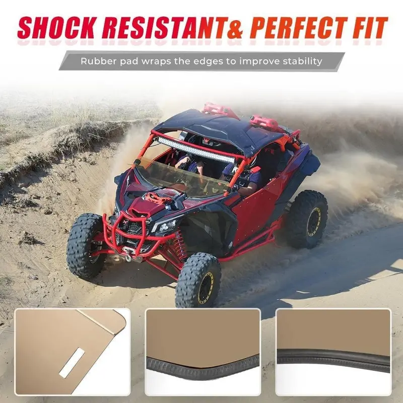 Kemimoto Can-Am Maverick X3 Tinted Half Windshield 2