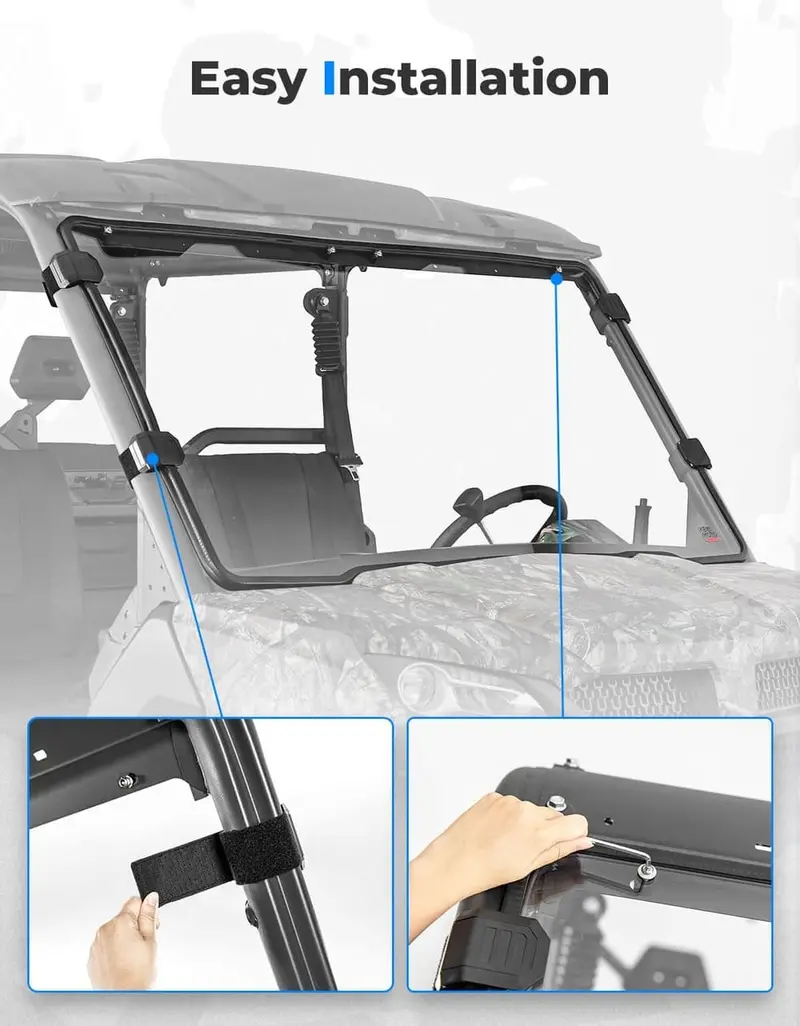 Kemimoto Cf Moto Uforce 1000/1000Xl Clear Front Full Windshield 2