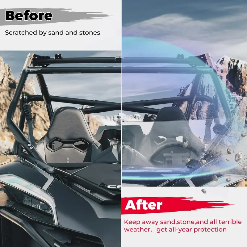 Kemimoto Cf Moto Zforce 950 Front Half Windshield 2