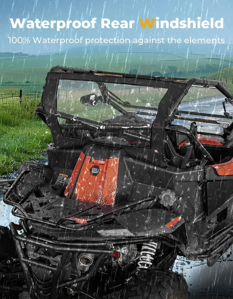 Kemimoto Cf Moto Zforce 950 Utv Soft Rear Windshield 2
