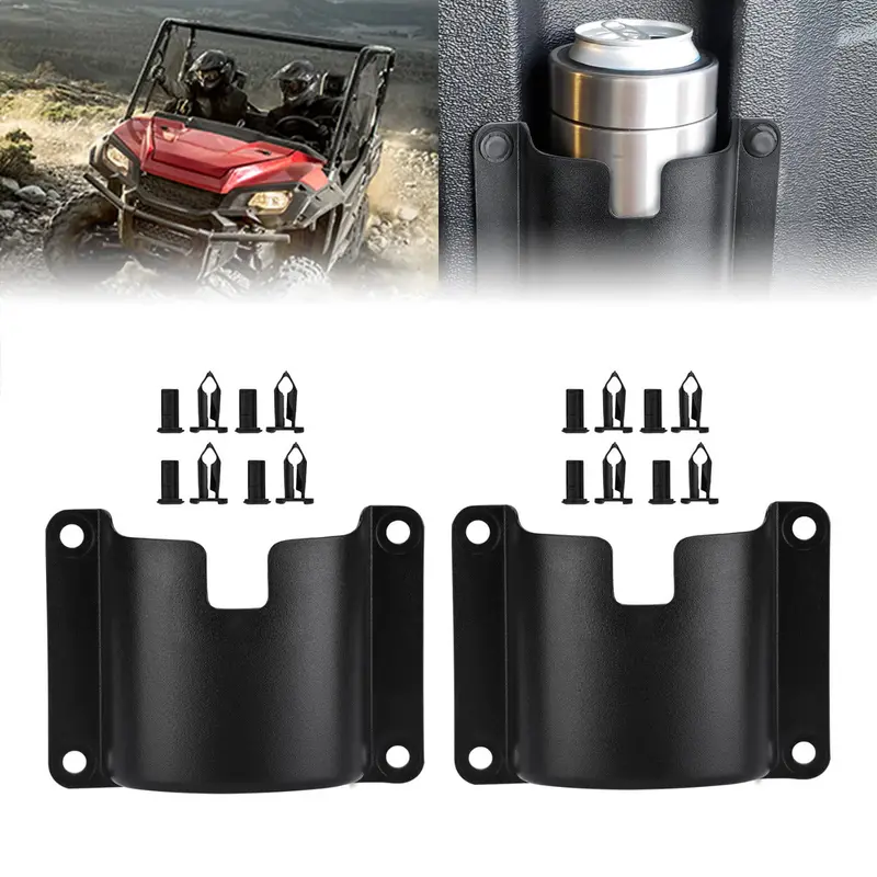 Kemimoto Honda Pioneer 1000-5 Door Mount Drink Cup Holder 1