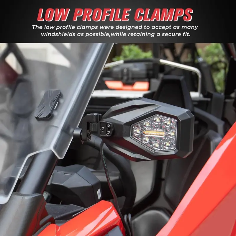 Kemimoto Honda Pioneer Led Turn Signal Lights Mirrors 2