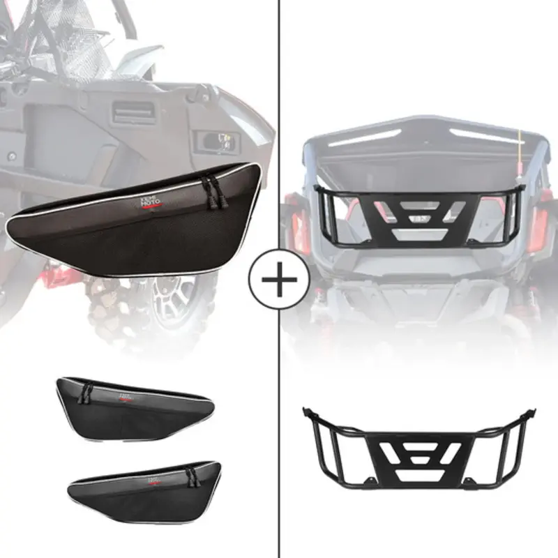 Kemimoto Honda Talon 1000R Utv Bed Tailgate & Door Bags 1