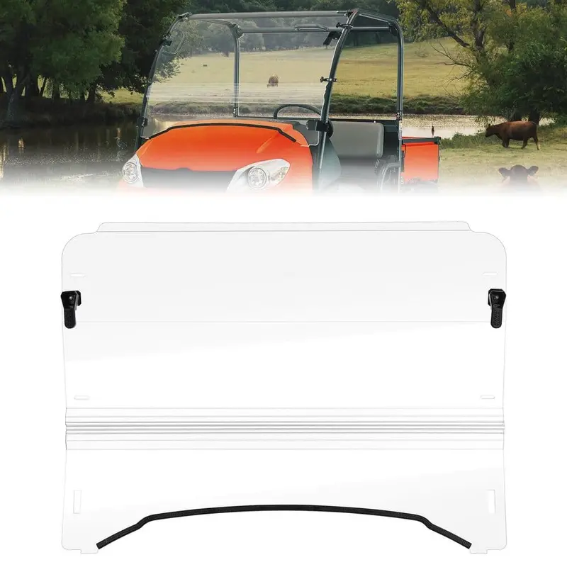 Kemimoto Kubota Rtv 400/500/520 Scratch Resistant Front Windshield 1