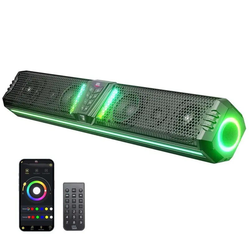 Kemimoto Midnight 80 32" 6 Speaker Rgb Utv Sound Bar 2