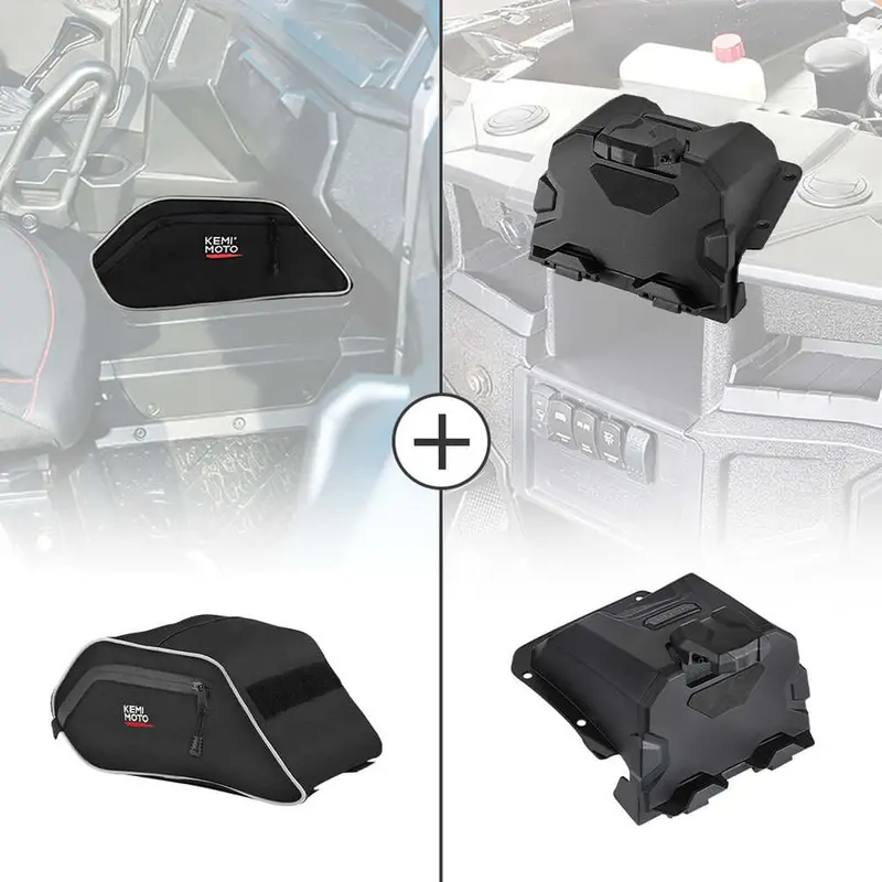 Kemimoto Polaris General 1000 Center Seats Storage Bag & Electric Device Holder 1