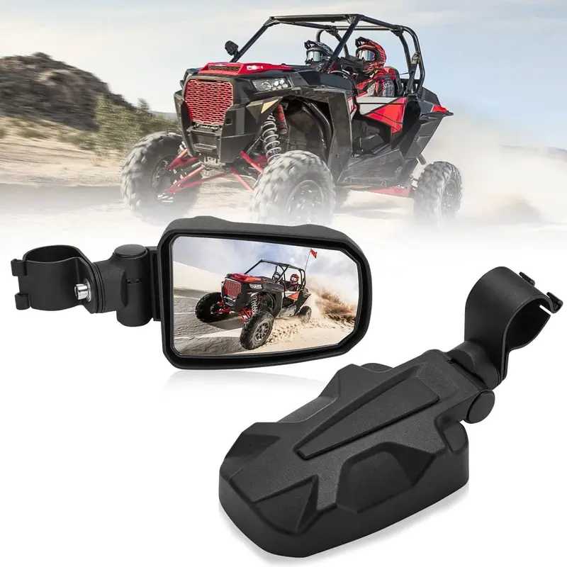 Kemimoto Polaris Ranger 400 1.75" Roll Cage Adjustable Side View Mirror 2