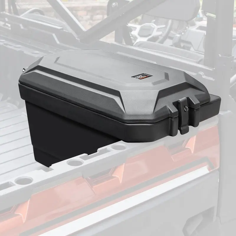 Kemimoto Polaris Ranger 45L Waterproof Bed Cargo Box - Passenger Side 1