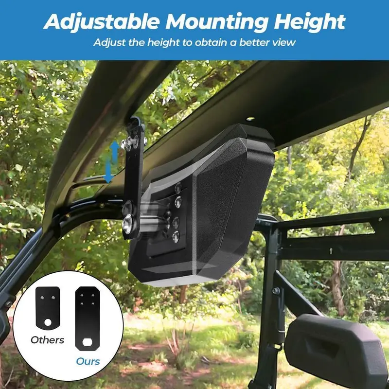 Kemimoto Polaris Ranger 500 Upgraded Rear View Mirror 2