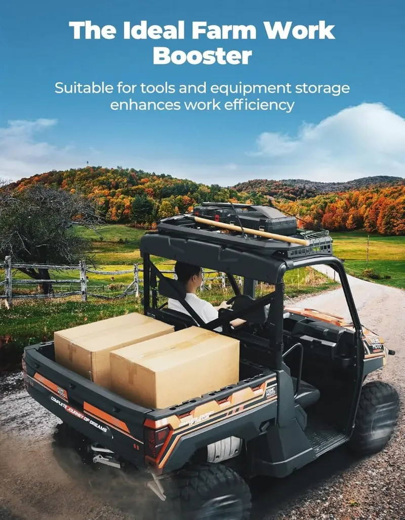 Kemimoto Polaris Ranger Xp 1000 2-Seat Roof Rack 2