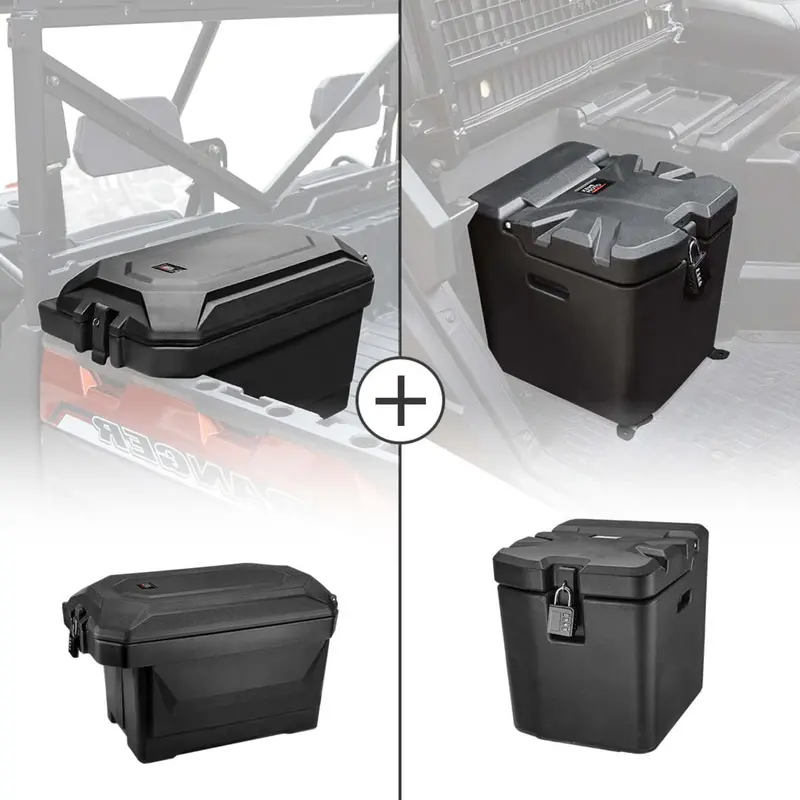 Kemimoto Polaris Ranger Xp 1000 Big Size Cargo Box & Under Seat Storage Box 1