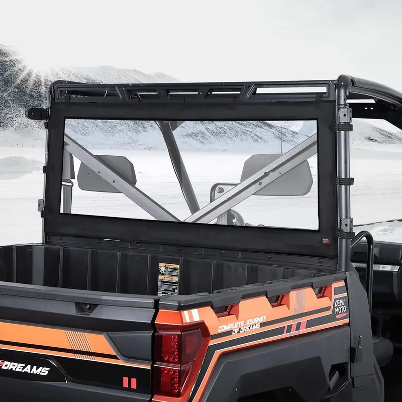 Kemimoto Polaris Ranger Xp 1000/Crew Waterproof Soft Rear Window 1