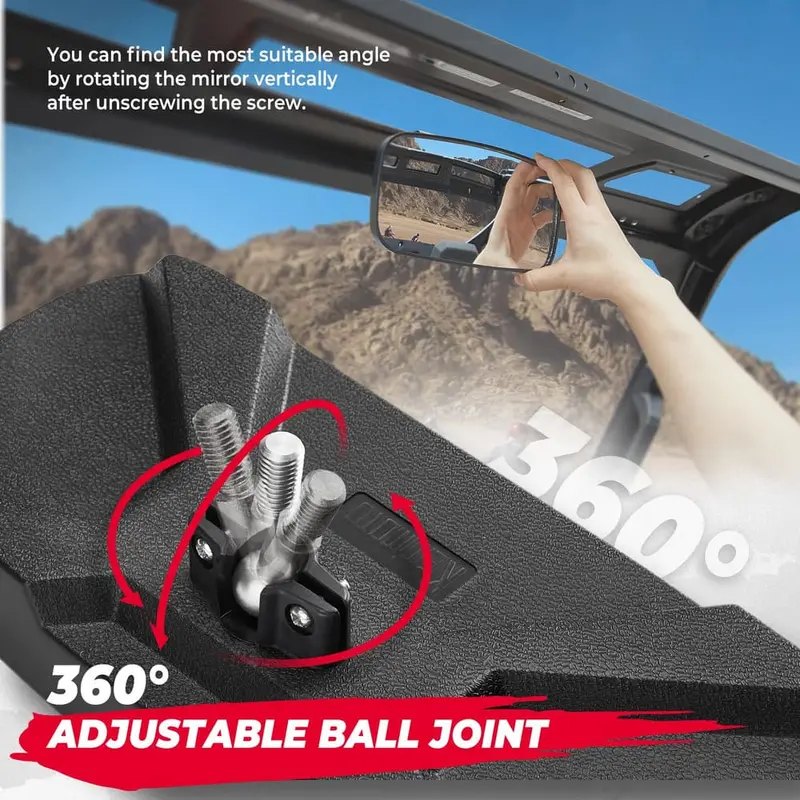 Kemimoto Polaris Ranger Xp 1000 Rear View Mirror 2