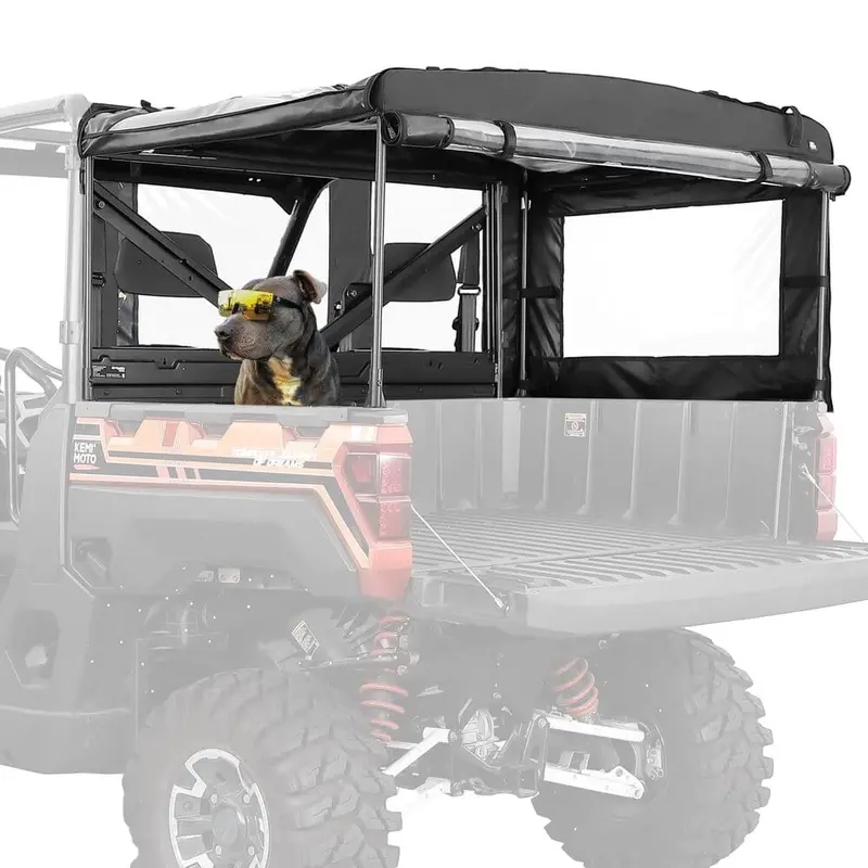 Kemimoto Polaris Ranger Xp 1000 Utv Soft Cargo Camper Bed Cover Rack 1