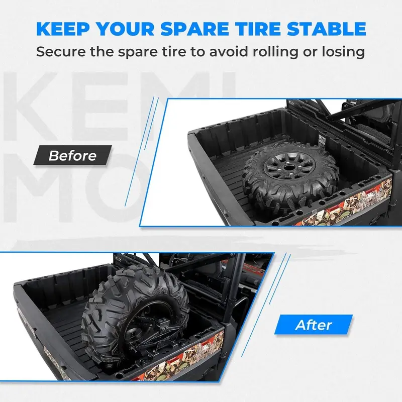 Kemimoto Polaris Ranger Xp 1000 Utv Spare Tire Mount 2