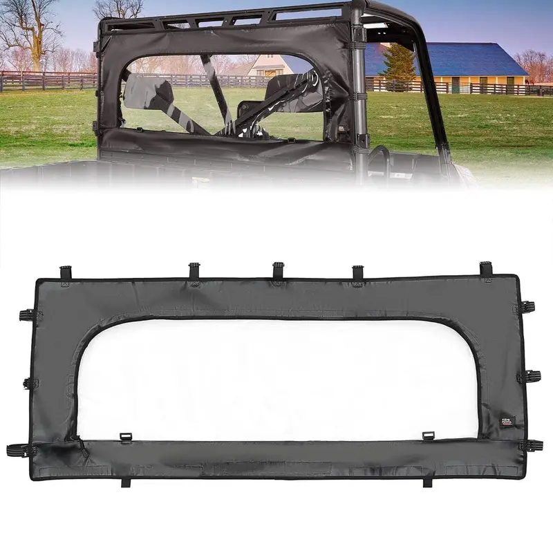 Kemimoto Polaris Ranger Xp 1000 Utv Zippered Soft Rear Window 1