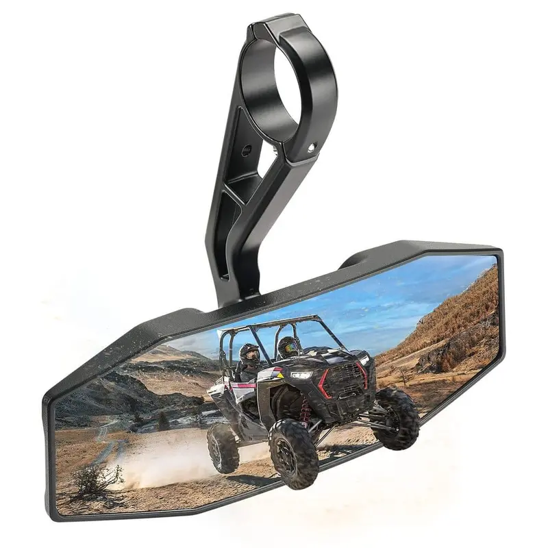 Kemimoto Polaris Rzr 1.75” Roll Bar Rear View Center Mirror 1