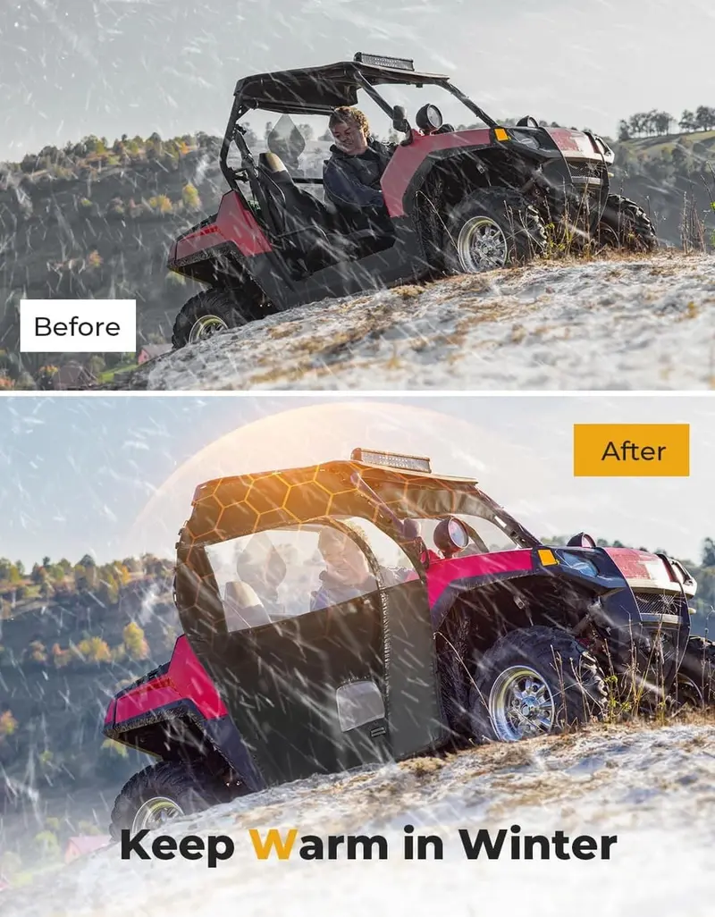 Kemimoto Polaris Rzr 570 Utv Soft Cab Enclosure 2