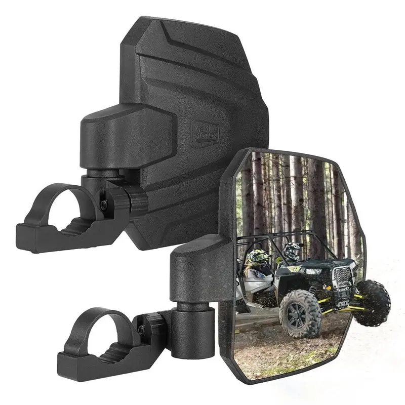 Kemimoto Polaris Rzr Pro R 1.65"-2" Utv Universal Large Side View Mirrors Roll Bar 2